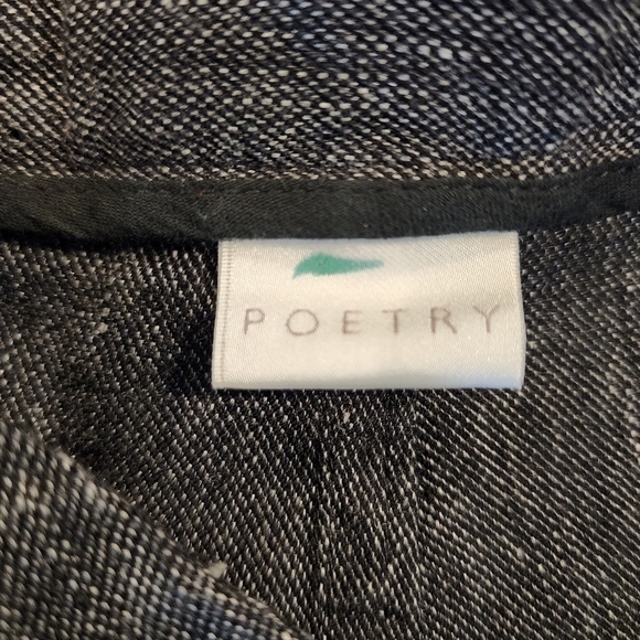 Poetry Textured Tailored Trouser ankle crop  Pants linen wool blend size 4 - Picture 8 of 13